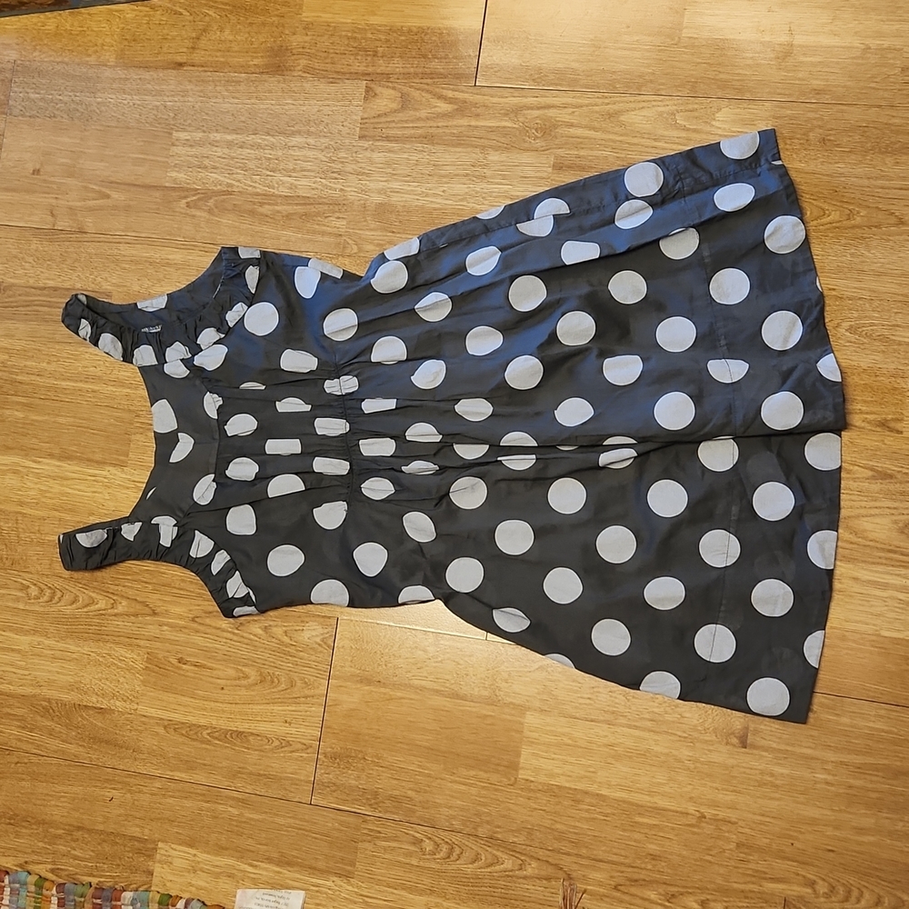 0039 Italy gray polka dot Lindsay sundress sz s/42